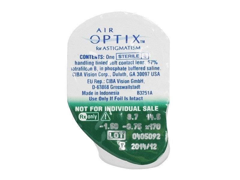 Air Optix Aqua Astigmatism - 6 lenzen