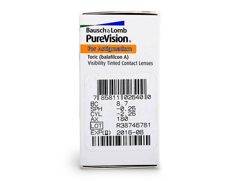 Purevision Toric / Astigmatism - 6 lenzen